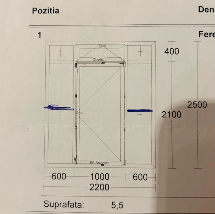 Termopane sh (usa intrare si garaj)