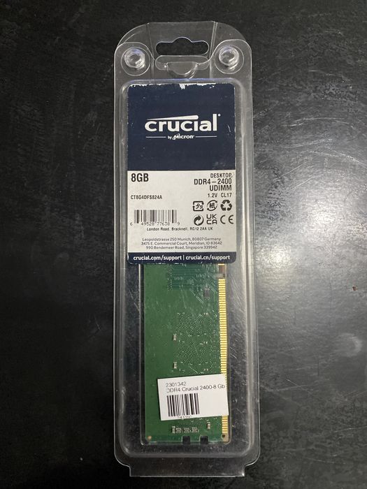SIGILAT Memorie Crucial 8GB DDR4 2400MHz CT8G4DFS824A