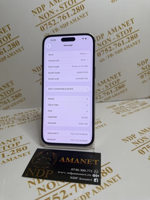 NDP Amanet Braila Iphone 14 Pro Max 128gb (49946)