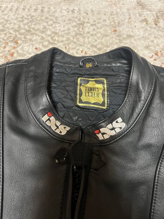 Geaca moto v IXS  flame din piele vintage