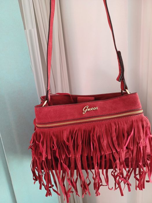 Geanta guess originala imitattie piele intoarsa