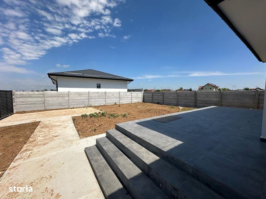 Casa in Clinceni cu incalzire in pardoseala, placa de beton si tripan