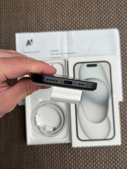 ‼️Нов•iphone 15 ЛИЗИНГ 42лв/м айфон Black 15 24м Гаранция