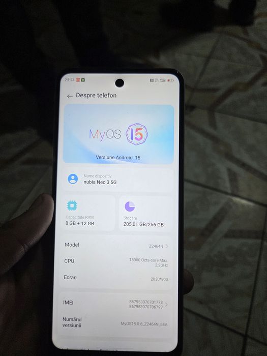 Nubia neo 3 g5 telefonul  ieste ipecabil