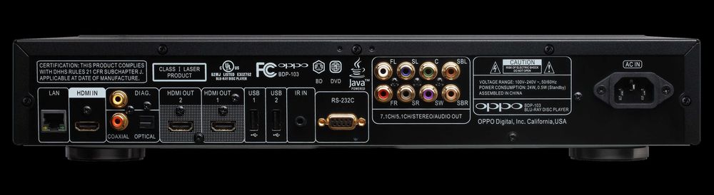OPPO BDP-103 bluray