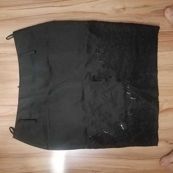 Юбка рыбка и юбка карандаш с вышивкой, кружевом, пайетками, Турция