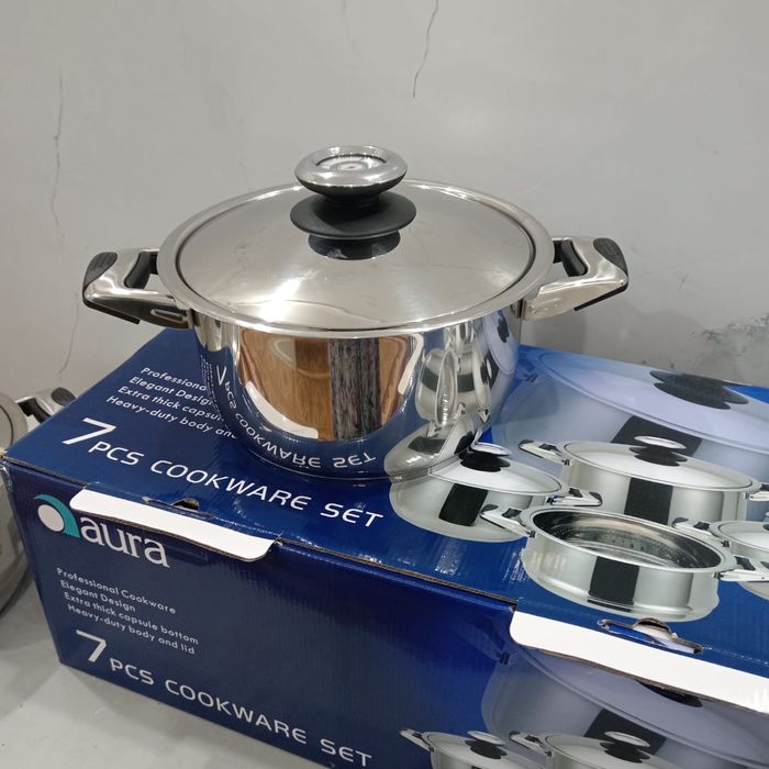 Aura комплект кастрюл новый