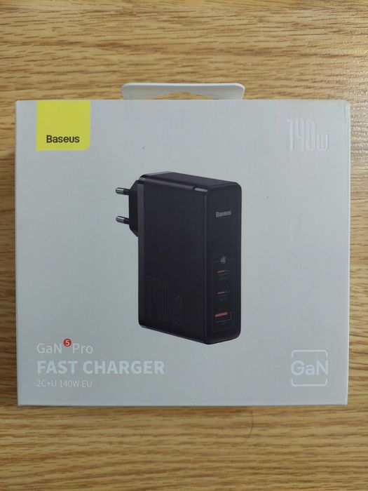 Incarcator Baseus GaN5 Pro USB si USB-C Quick Charge 140W Cablu USB-C