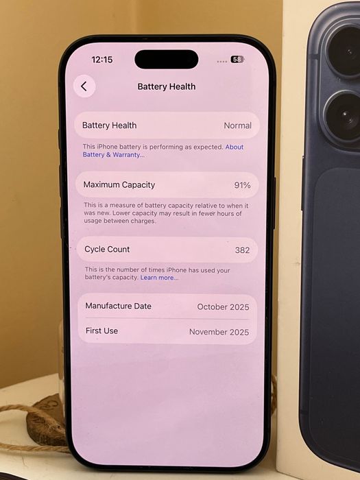 IPhone 17 pro 256GB Deep Blue 91%