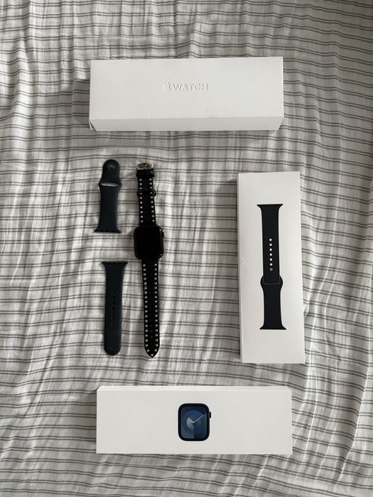 apple watch series 9, 45 mm, midnight GPS