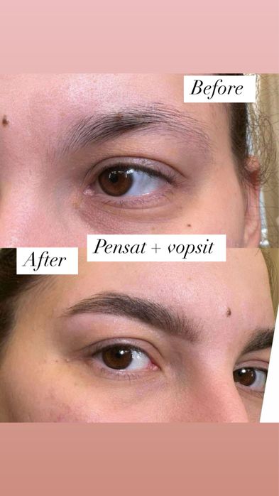 Extensii Gene fir cu fir ,laminare sprancene,pensat+vopsit