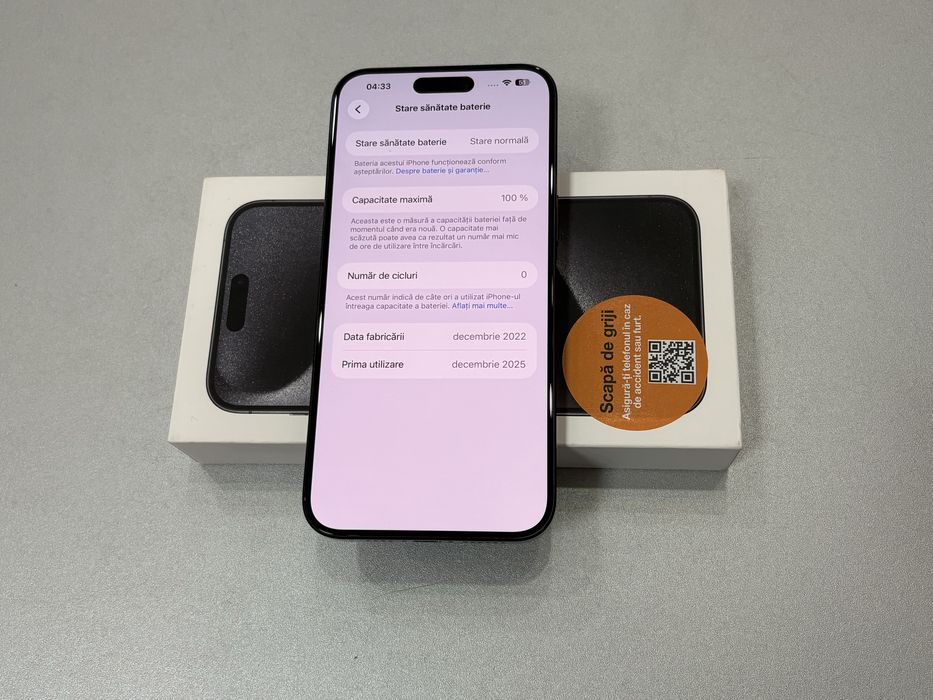 Iphone 15 Pro Max, 256 gb, Black Titanium