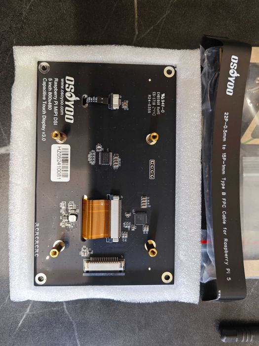 Monitor OSOYOO 5 Inch MIPI DSI IPS Touch Screen for Raspberry Pi No Need Driver