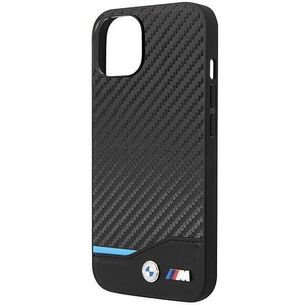 Case bmw bmhcp13mrpslk iphone 13 / 14 / 15 6.1" black hardcase leather