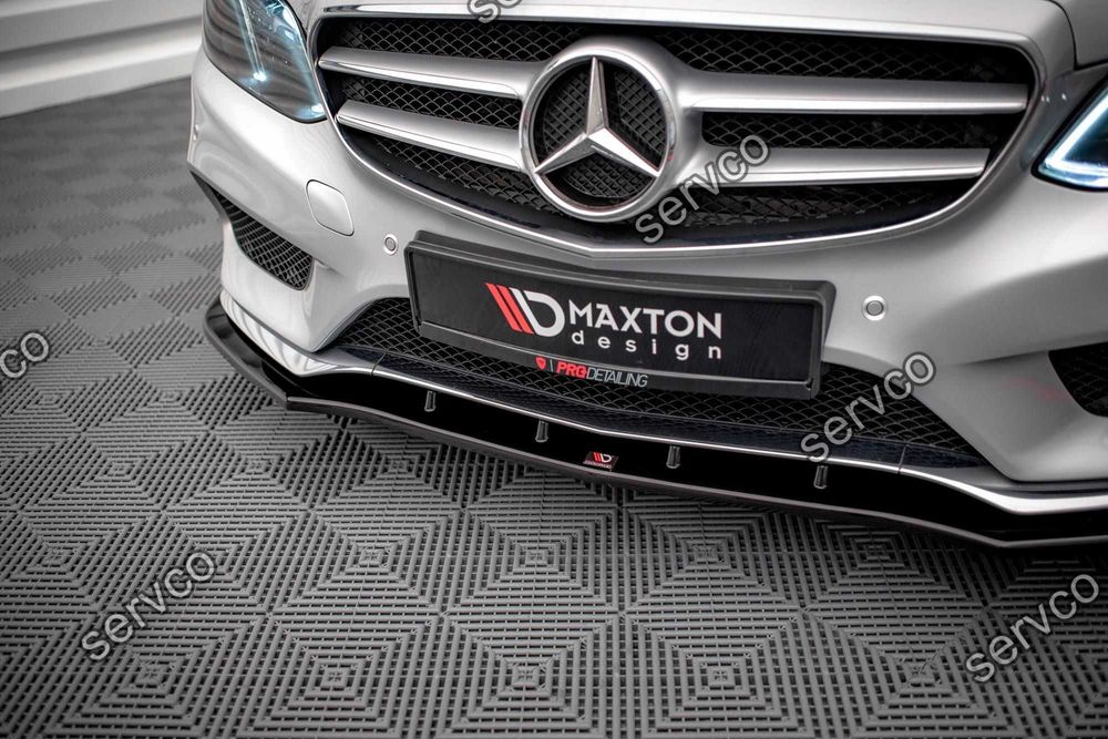 Prelungire splitter bara fata Mercedes E Class W 212 Facelift AMG-Line Sedan 2012-2016 v4 - Maxton Design
