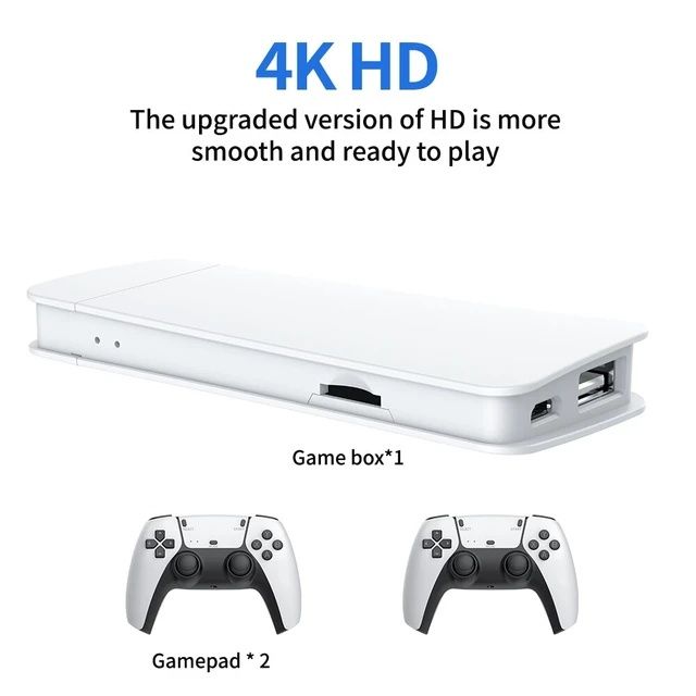 Безжична игрова конзола Game Stick 4K/HD 30,000 игри