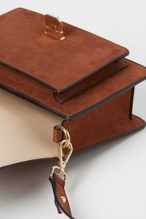 Geantă de umăr/plic eleganta din piele întoarsă sintetică