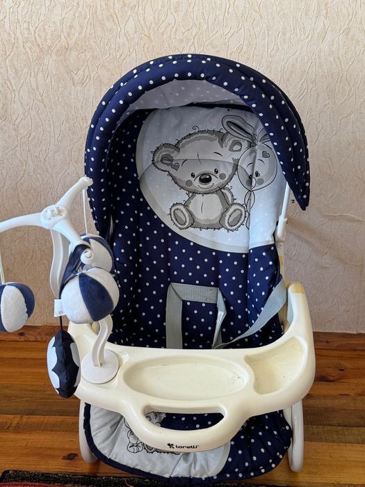 Шезлонг и столче за хранене 2в1