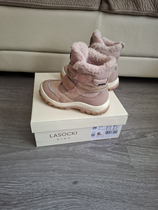 Детски боти за момиче от естествена кожа Lasocki kids,  номер 26