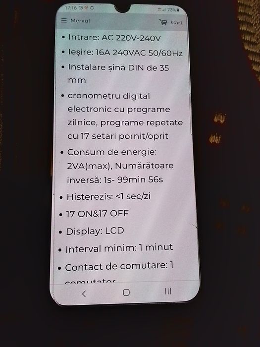 Vând comutator temporizator  .