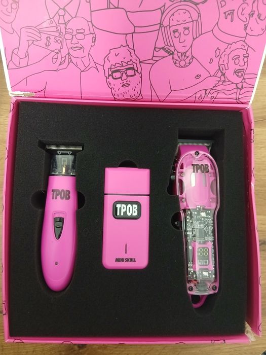 Set TPOB Candy, trimmer+mașină de tuns +mini shaver