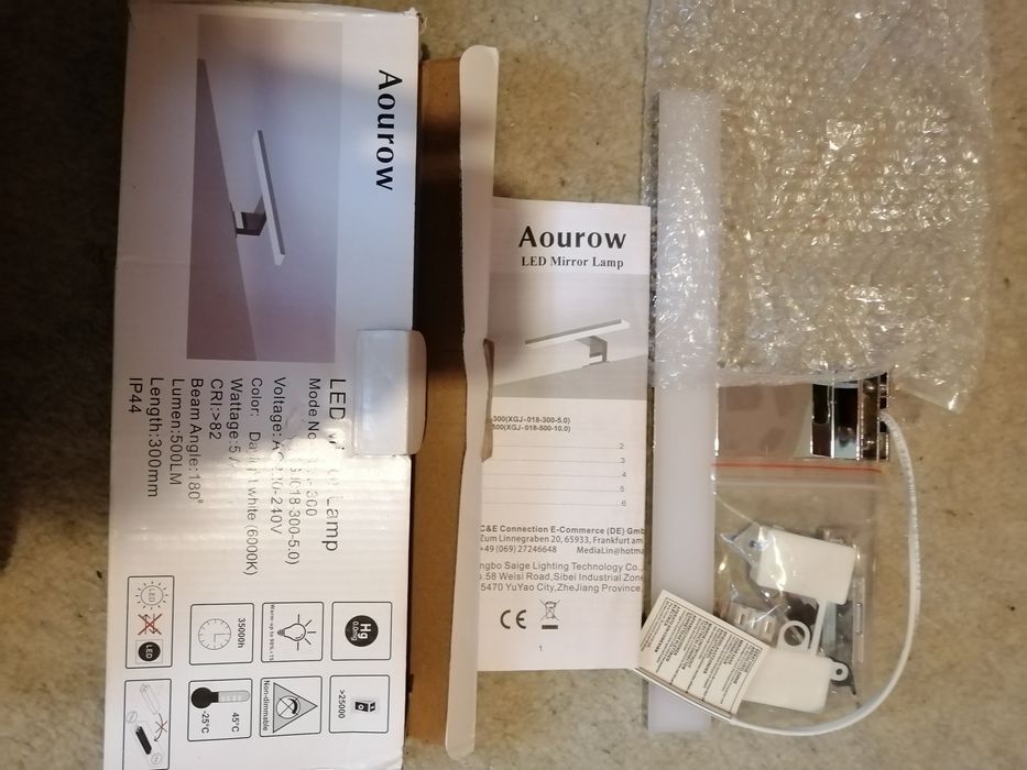 Осветление за огледало за баня Aourow LED 5W 230V 500LM, IP44