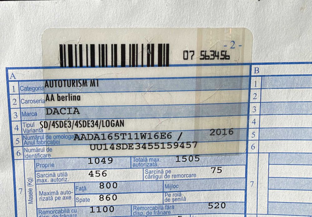 Dacia Logan 2016 Km 47.205