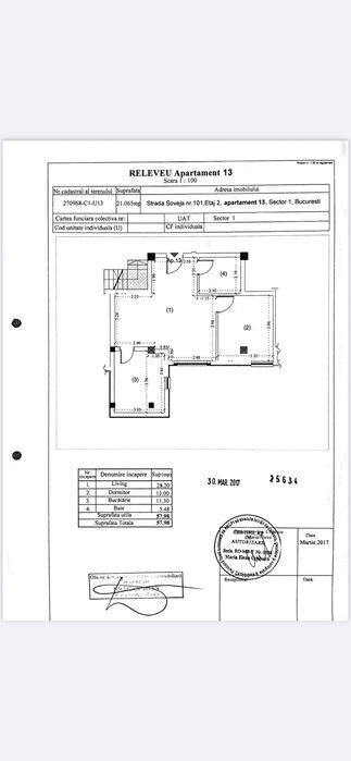Apartament 2 camere zona Domenii - 1Mai - Arcul de Triumf