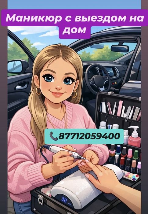 Маникюр с выездом на дом!!!