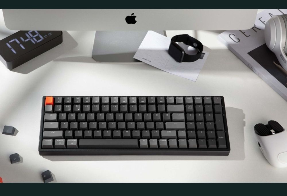 Tastatura Mecanica Gaming Keychron K4 Wireless Mechanical Keyboard v2 RGB Red Gateron