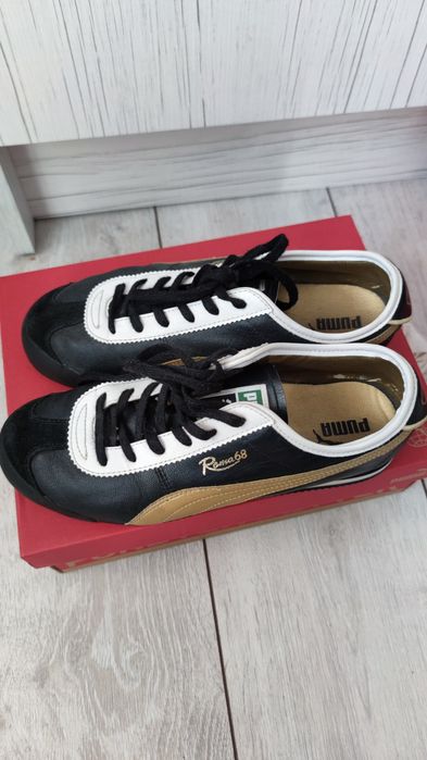 Маратонки Puma естествена кожа.