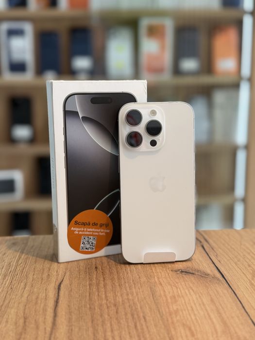 Phone 16 Pro 128Gb White/Nou/Garantie 12 luni @atsgsm.ro