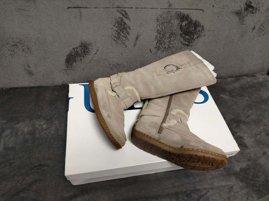 Cizme dama piele naturala blanite