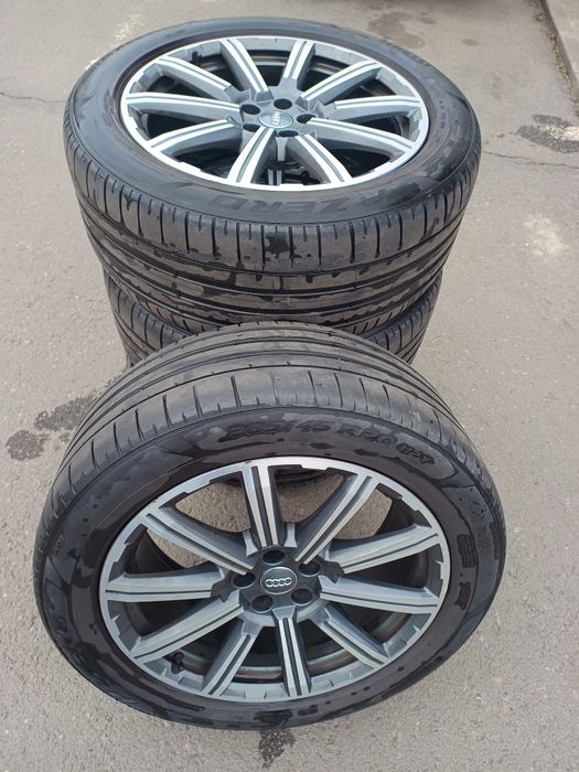 Jante originale Audi Q7 cu anvelope de vara 285 45 R20