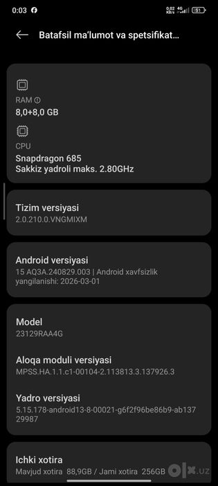Xiomi redmi note 13