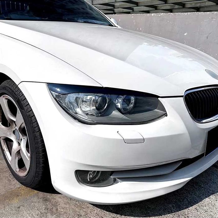 Set Pleoape Faruri Far BMW Seria 3 E92 E93 Facelift 10-13, Negru Lucio