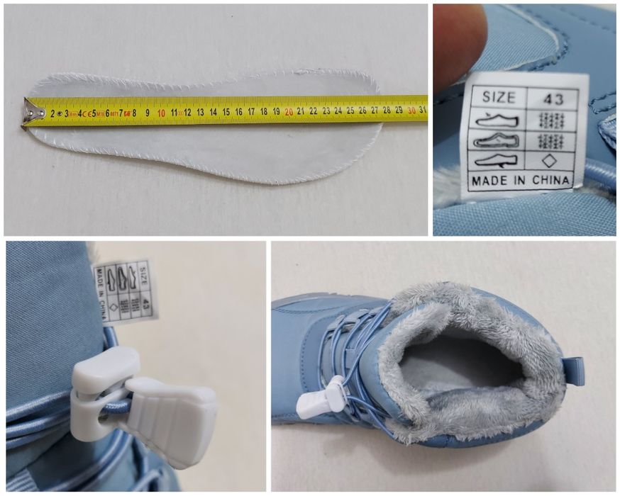 Botine termo UZO Noi, din blană, impermeabile, Nr 43 EU unisex