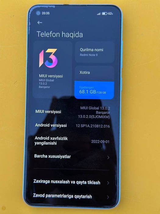 Redmi note 9 sotiladi!!!