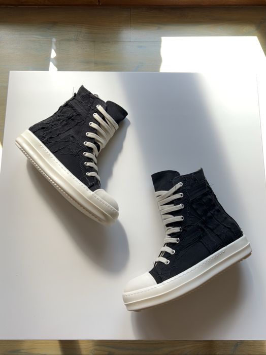 Rick Owens Slashed Black