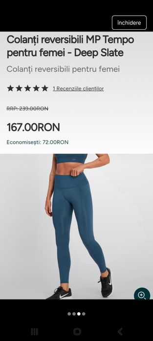 Colanti reversibili My Protein MP Tempo Deep Slate