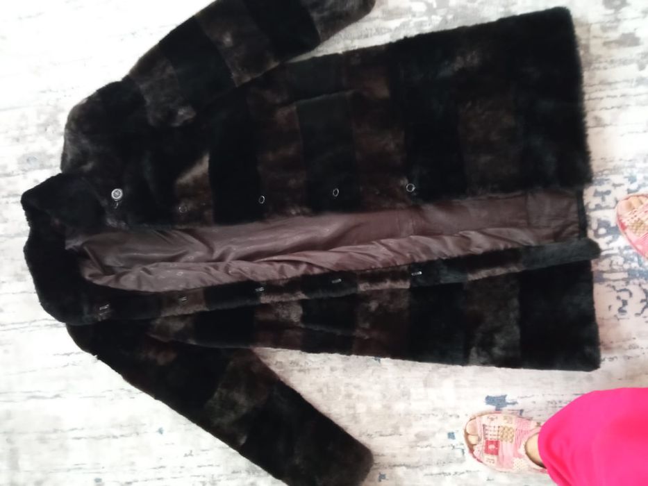 Шуба женская мутон размер 48