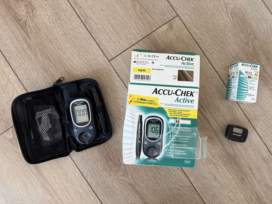 Glucometru Accu-Chek Active glucometer + accesorii, nou