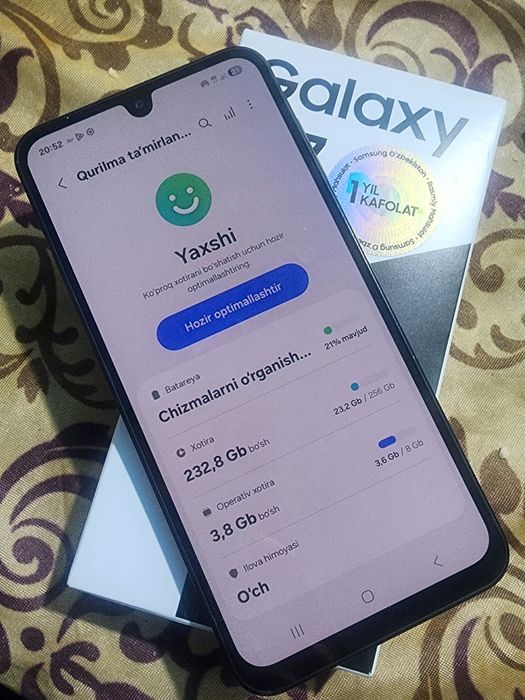 Samsung a17 8 256 xotira yangi