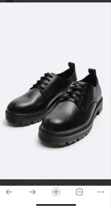 Мужские туфли дерби zara