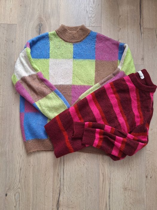 Цветни пуловери НМ и Sinsay
