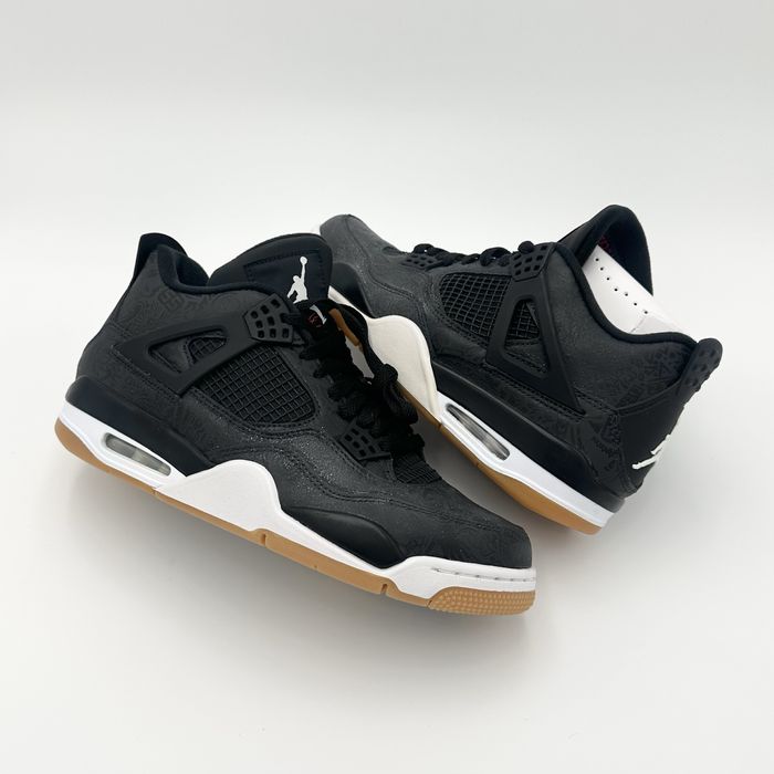Pantofi Sport Air Jordan 4 Laser Black Gum an 2019-100% originali