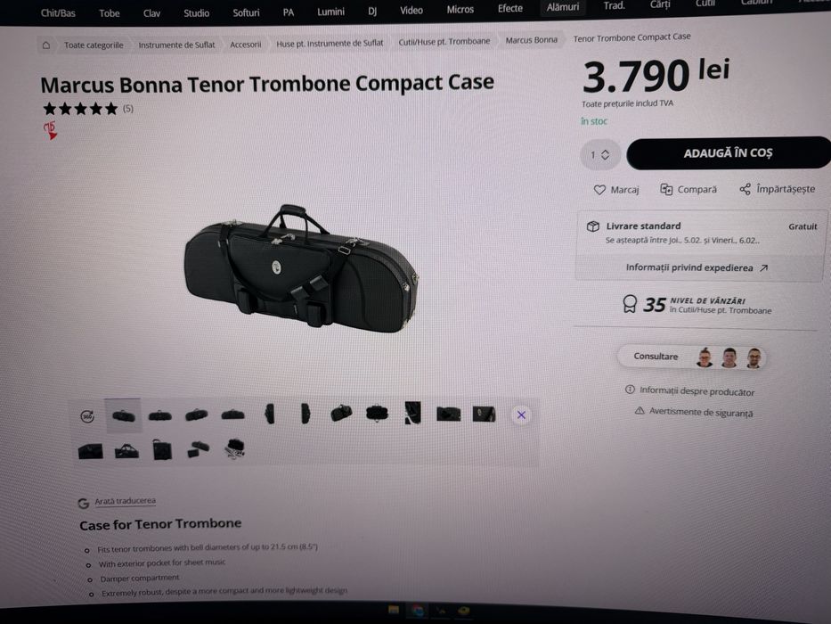 Husa trombon Marcus Bonna