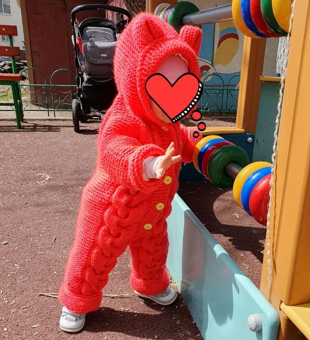 Датский вязаный комбинезон!