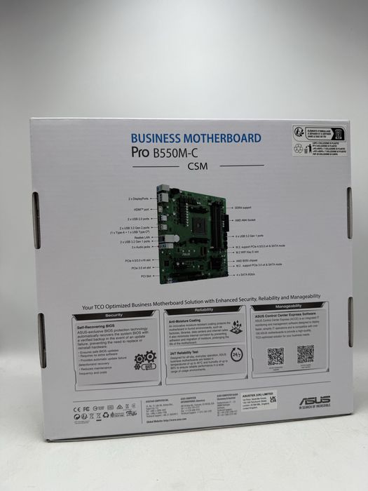 Placa de baza Asus PRO B550M-C/CSM, AMD B550