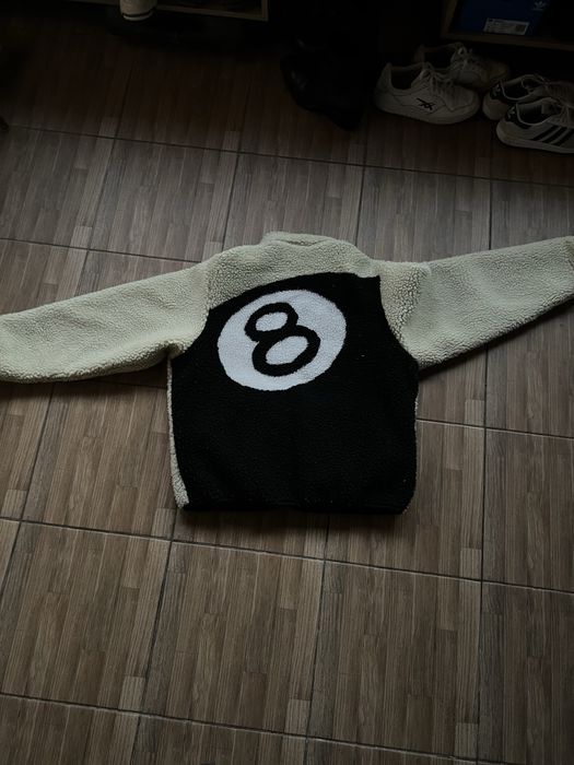 Stussy 8 ball fleece reversible jacket
